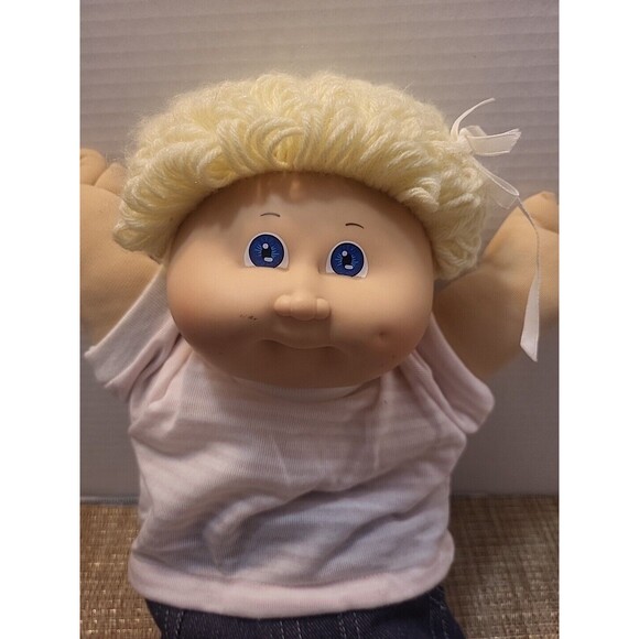 1985 Cabbage Patch Kid/16”/Blond Hair/Blue Eyes/Blue Signature/OAA,Inc/1978,1982 - Picture 1 of 14